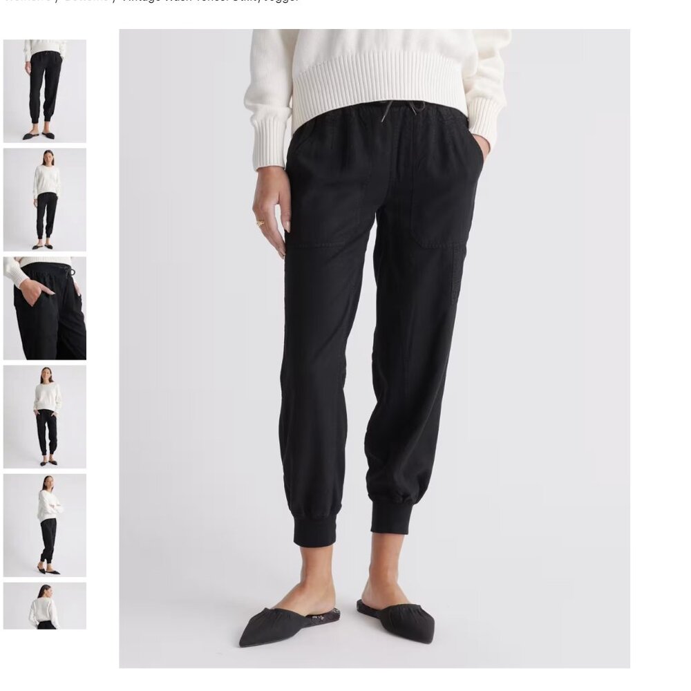 Quince Vintage Wash Tencel Utility Jogger XL